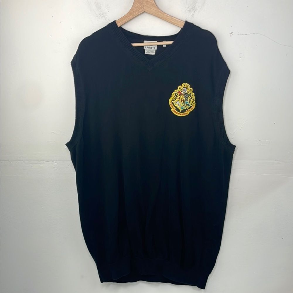 Lacoste Black Vest Sweater 4X Long